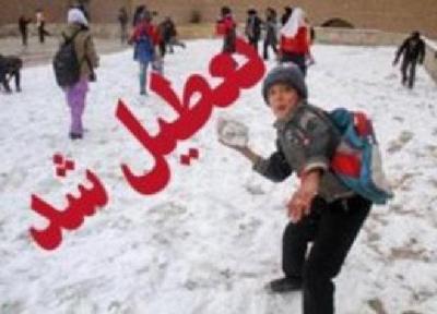 مدارس بعضی شهرهای خراسان رضوی به دلیل بارش برف تعطیل شد