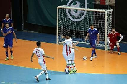 برد پُر گل تیم ملی فوتسال ایران مقابل اسلواکی