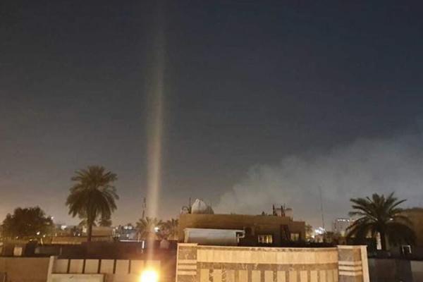 خشم آمریکا از حمله راکتی به منطقه سبز بغداد